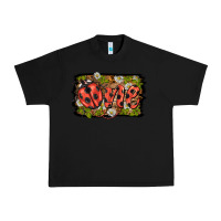 Black ladybug one background Urban Heavy Tee - BarkalooDesign