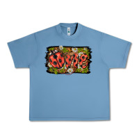 Pebble Blue ladybug one background Urban Heavy Tee - BarkalooDesign