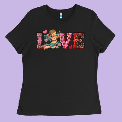 Love Cupid Ladies Tee Designed By Ranaportraitstore