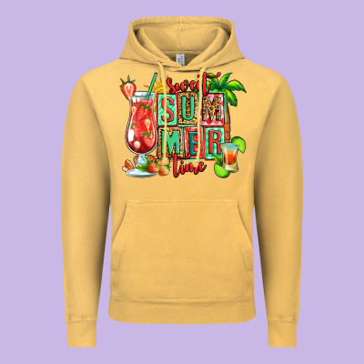 Sweet Summer Time Margarita Vintage Hoodie Designed By Jasminsmagicworld