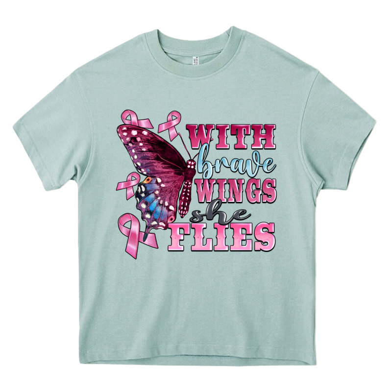 With Brave Wings She Flies Heavy Core Tee by BarkalooDesign | Teevron