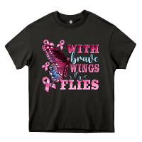 Asphalt with brave wings she flies Heavy Core Tee - BarkalooDesign