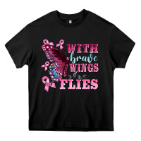 Black with brave wings she flies Heavy Core Tee - BarkalooDesign