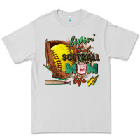 Dove Grey livin' that softball mom life Premium Tee - Zillion Design Studio