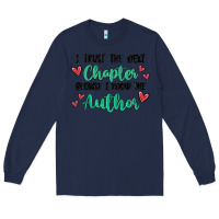Navy capter author Long Sleeve Tee - MaliasSmallBusiness