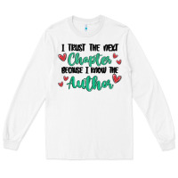 White capter author Long Sleeve Tee - MaliasSmallBusiness
