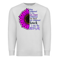 Dove Grey I Am The Storm sunflower Premium Sweatshirt - Bettercallsaul