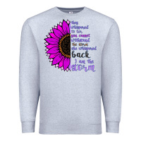 Heather Grey I Am The Storm sunflower Premium Sweatshirt - Bettercallsaul