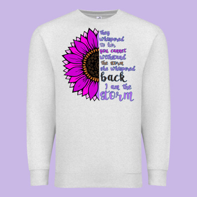 I Am The Storm Sunflower Premium Sweatshirt Designed By Bettercallsaul