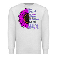 Oatmeal Heather I Am The Storm sunflower Premium Sweatshirt - Bettercallsaul