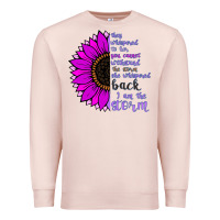 Pale Pink I Am The Storm sunflower Premium Sweatshirt - Bettercallsaul