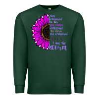 Sports Green I Am The Storm sunflower Premium Sweatshirt - Bettercallsaul