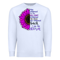 White I Am The Storm sunflower Premium Sweatshirt - Bettercallsaul