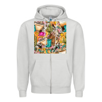 Dove Grey western cowgirl coffee cup with cowhide seamless pattern bbs Zipper Hoodie - BundleAndBundleShop