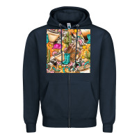Navy western cowgirl coffee cup with cowhide seamless pattern bbs Zipper Hoodie - BundleAndBundleShop