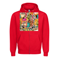 Red western cowgirl coffee cup with cowhide seamless pattern bbs Zipper Hoodie - BundleAndBundleShop