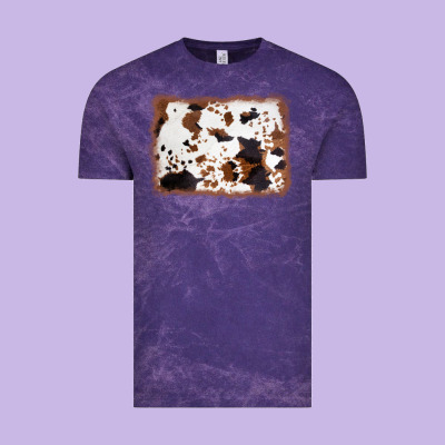 Cowhide Background Vintage Tee Designed By Adodesignshop