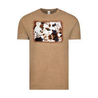 Vintage Coffee cowhide background Vintage Tee - AdoDesignShop