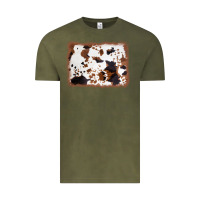 Vintage Olive cowhide background Vintage Tee - AdoDesignShop