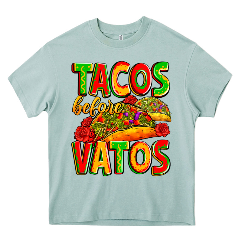Tacos Before Vatos Heavy Core Tee by Zillion Design Studio | Teevron