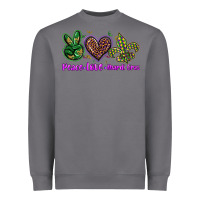 Storm peace love mardi gras Heavyweight Sweatshirt - BarkalooDesign
