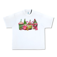 White pink christmas gnomes coffee cups Urban Heavy Tee - Jasminsmagicworld