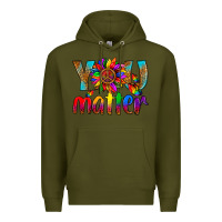 Army Green LGBTQ+ you matter with leopard Premium Hoodie - NancyCooperArtShop