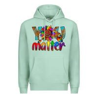 Seafoam LGBTQ+ you matter with leopard Premium Hoodie - NancyCooperArtShop