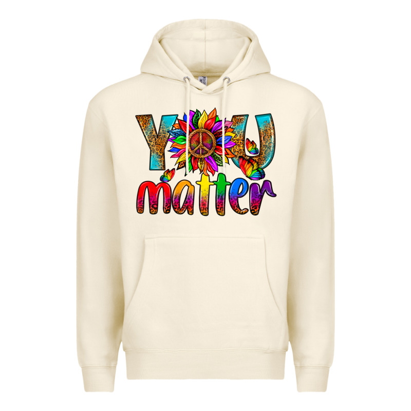 Lgbtq+ You Matter With Leopard Premium Hoodie by NancyCooperArtShop | Teevron