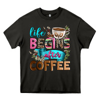 Asphalt life begins after coffee Heavy Core Tee - Zillion Design Studio