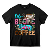 Black life begins after coffee Heavy Core Tee - Zillion Design Studio