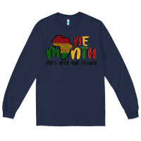 Navy one month cant hold our history Long Sleeve Tee - MaliasSmallBusiness