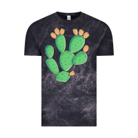 Cloud Black texas prickly pear cactus Vintage Tee - Artiststas