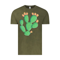 Vintage Olive texas prickly pear cactus Vintage Tee - Artiststas