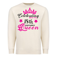 Sandshell Celebrating With the 18th Birthday Queen Premium Sweatshirt - Bettercallsaul