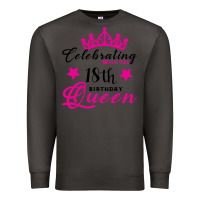 Smoke Celebrating With the 18th Birthday Queen Premium Sweatshirt - Bettercallsaul