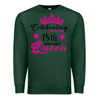 Sports Green Celebrating With the 18th Birthday Queen Premium Sweatshirt - Bettercallsaul