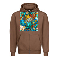 Chestnut winter coffee cups and snow with plaid seamless pattern bbs Zipper Hoodie - BundleAndBundleShop