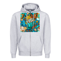 Heather Grey winter coffee cups and snow with plaid seamless pattern bbs Zipper Hoodie - BundleAndBundleShop