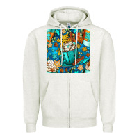 Oatmeal Heather winter coffee cups and snow with plaid seamless pattern bbs Zipper Hoodie - BundleAndBundleShop