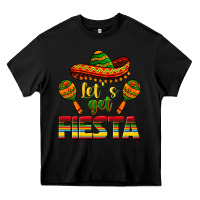 Black Let's Get Fiesta Heavy Core Tee - texasbilliewilder