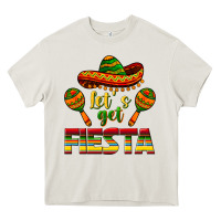 Cream Let's Get Fiesta Heavy Core Tee - texasbilliewilder