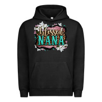 Pigment Black blessed nana Urban Hoodie - OliviaCreatesArt
