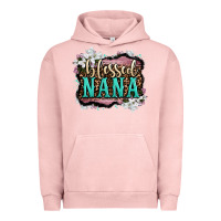 Pigment Salmon blessed nana Urban Hoodie - OliviaCreatesArt