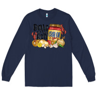 Navy belle of the boil crab oil Long Sleeve Tee - MaliasSmallBusiness