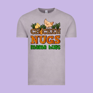 Chicken Nugs Mama Hugs Vintage Tee Designed By Adodesignshop