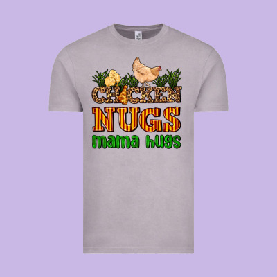 Chicken Nugs Mama Hugs Vintage Tee Designed By Adodesignshop