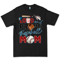 Black loud and proud baseball mom Premium Tee - Zillion Design Studio