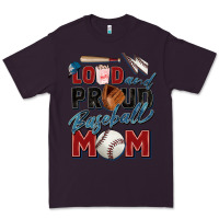 Plum loud and proud baseball mom Premium Tee - Zillion Design Studio