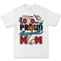 White loud and proud baseball mom Premium Tee - Zillion Design Studio